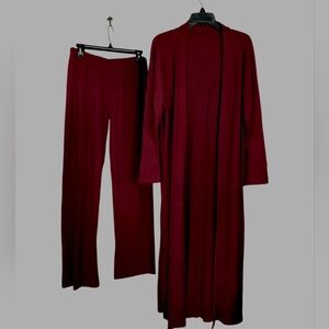 Burgundy Lounge Set - 2 PC